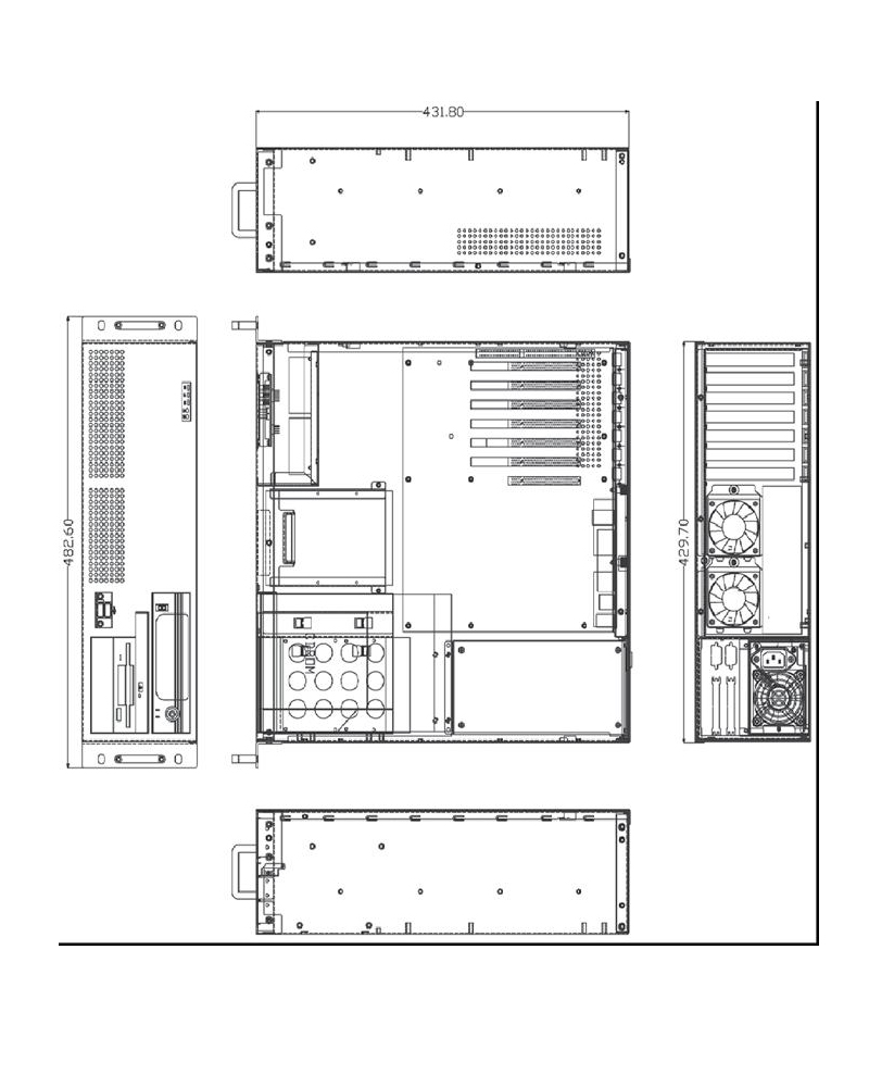 Чертеж корпуса itx