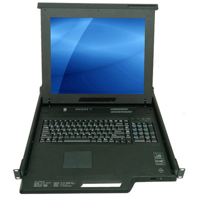 VGA KVM Rack LCD Console 
