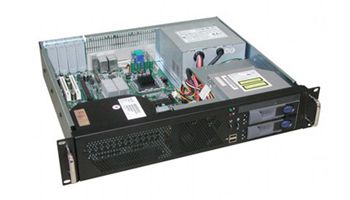 2U rack mount RAID computer with expansion slots and open SATA