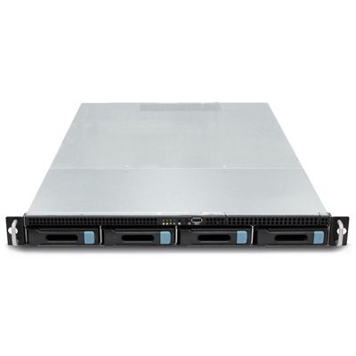 1U Rack mount Xeon server with 4 x 3.5 inch RAID drive bay
