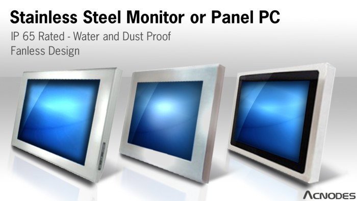 Stainless Steel Monitor or Panel PC