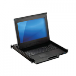 17.3" 4K LCD Console Drawer with an 8-port KVM Switch